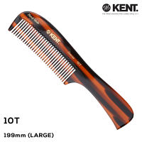 Kent Mens & Womens Handmade 170mm & 190mm Handled Rake Hair Comb (10T / 14T)