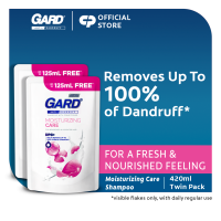 Gard Moisturizing Care Anti-Dandruff Shampoo 420ml x2 For Nourished and Hydrated Hair