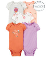 Carters 5-Pack Short-Sleeve Original Bodysuits