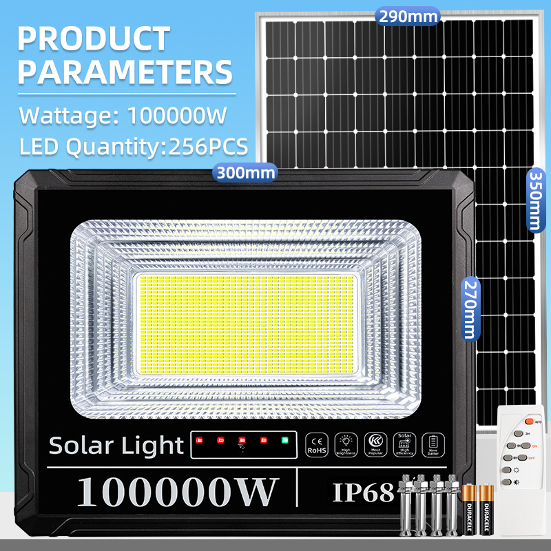 BLUESKY Buy 1 Take 1 20000W Solar Lights With Solar Panel Outdoor Lighting Solar LED Light Waterproof IP68 Energy-Saving Lamp Automatic Light Flood Light 8000W 5 Years Warranty COD