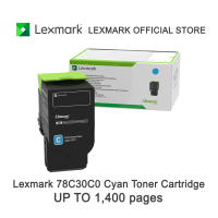 Lexmark CS421dn / CX421adn 78C30C0 Cyan Toner Cartridge - Up to 1400 pages
