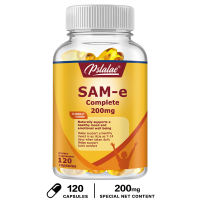 Pslalae SAM-e Complete - 200 mg Bawat Serving Vegetarian Soy-Free - Sinusuportahan ang Joint Mobility Improve Mood 120 Capsules