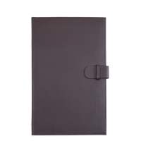 The Tannery Manila Marcella Leather Portfolio (L) Black Hi-shine