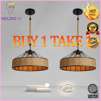 Drop Ceiling Light Vintage Hemp Rope Pendant Light Northern Europe Modern Devise Ambience Can be Adjusted Length Hanging Light Lampshade for Den Bedchamber Living Room Porch Corridor Cafe Restaurant Attic Decorative Lighting