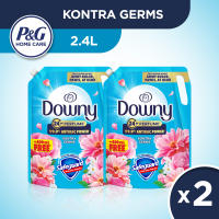 [Bundle of 2] Downy Perfume Fabric Conditioner Sunrise Fresh Kontra Germs Passion Bundle 2.4L Refill Blue Red (fabcon fabric softener fabric)
