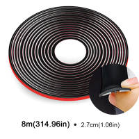 SEAMETAL 27mm Car Rubber Seals Edge Sealing Strips Auto Roof Windshield Sealant Protector Window Seal Strips Sound Insulation Tape