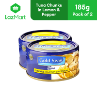 Gold Seas Tuna Chunks in Lemon Pepper 185g - Pack of 2