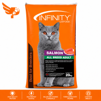 Infinity Catfood 20kg - Salmon flavor - All Breed Adult - Infinity Dry Cat Food Philippines - 20 kg 20 kilo - petpoultryph