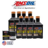 AMSOIL  Mitsubishi Montero Strada (4N15) 8 Quarts 5w30 Max Duty Oil Change Bundle