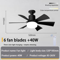LXL Ceiling Fan with Led Light 30W/40W Ceiling Fan 5 Blades Big 16.5-inch Heavy Duty Ceiling Fan with Lights and Remote