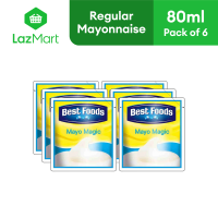 Bestfoods Regular Mayonnaise Mayo Magic 80ml - Pack of 6