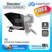 Desview / Bestview T2 8″ Universal Teleprompter with Horizontal / Vertical Shooting Bluetooth Remote Control and Mobile App Support for Smartphone Tablet DSLR Camera Portable for Youtube Interview Studio | JG Superstore