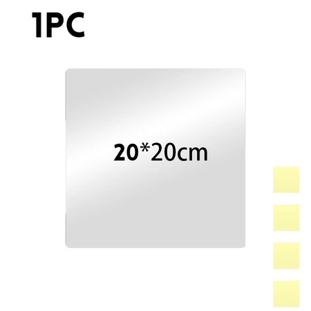 【Compensation for Damage】HD Acrylic Mirror Wall Sticker Mirror Self Aesthetic Mirror DIY Full Body Mirror Bathroom Makeup Mirror