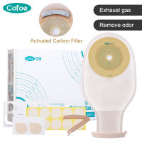 Cofoe 10pcs 20mm - 60mm Colostomy Bag with Activated Carbon Filter Eliminate Odor Exhaust Stoma Pouch Ileostomy Ostomy Bag 57mm Transparent Colonoscopy Bag for adult