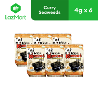 Kimnori Korean Crispy Seaweeds-Curry  4gx6 24g