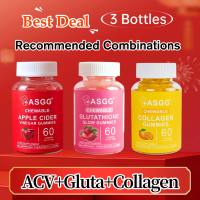 ASGG Glutathione Glow Gummies Collagen Gummies Original Anti-Aging Whitening Skin Beauty Supplements