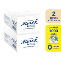[B2G1] Buy 2 Boxes of Equal Gold Zero Calorie Sweetener 750 Sticks Get FREE Pure Via 1000 Sticks