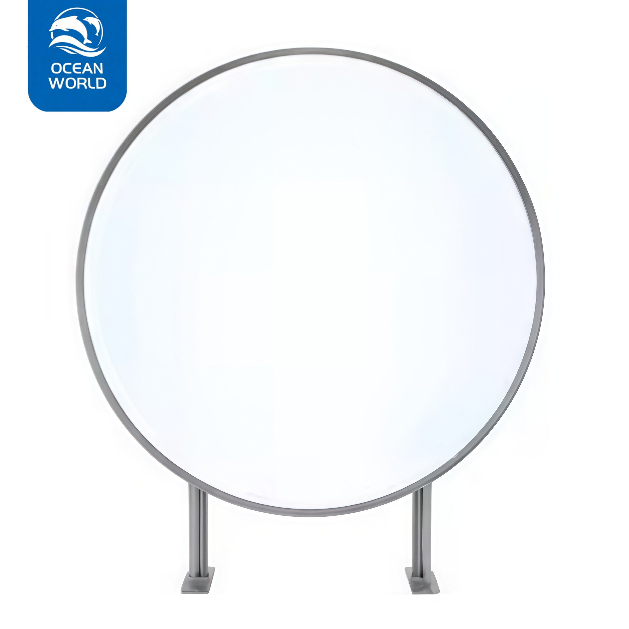 OCEAN WORLD Trademark LED lightbox circular advertising lightbox lighting sign outdoor double-sided lightbox