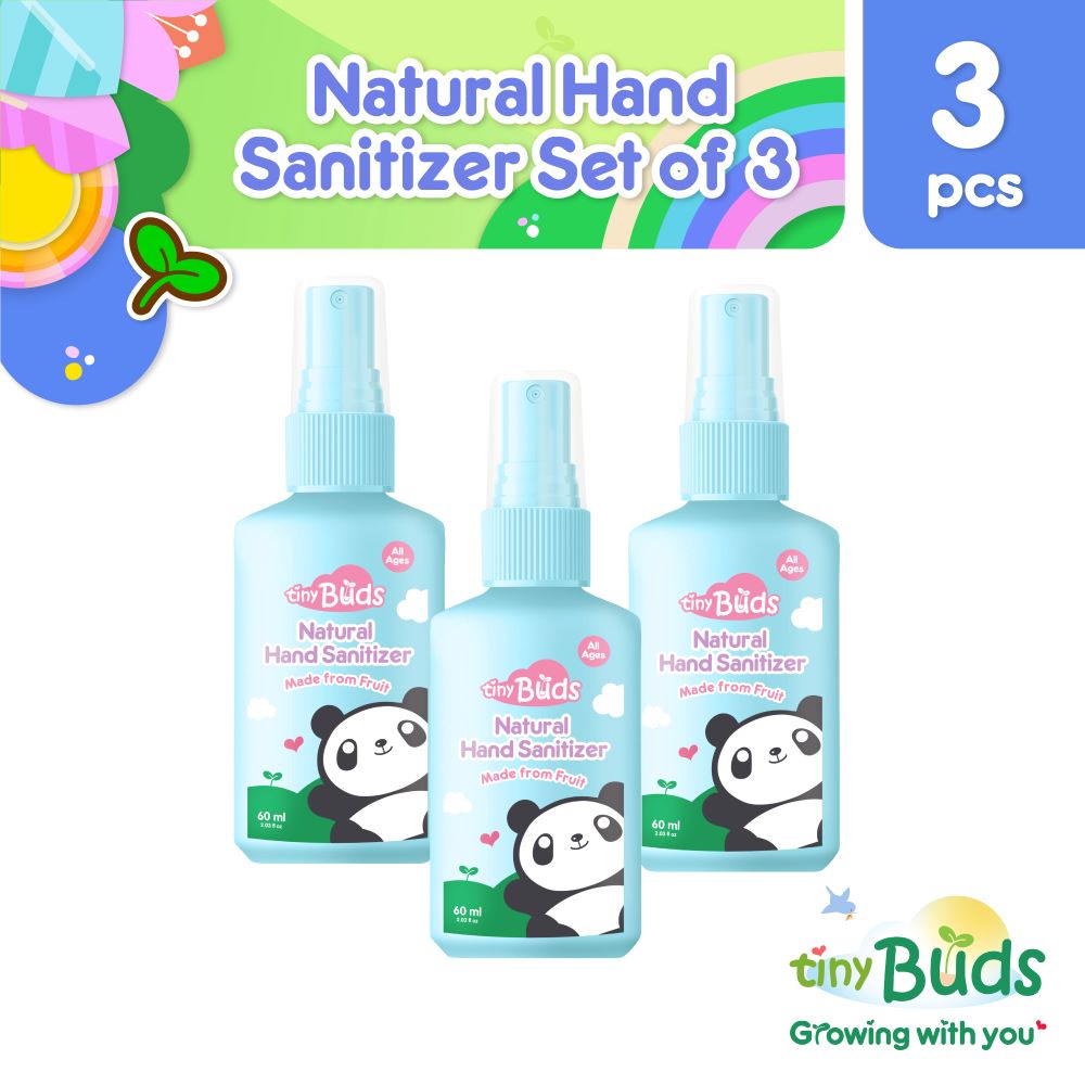 Tiny Buds Natural Baby Hand Sanitizer Oh Pomelo! - Set of 3