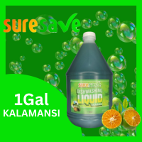 SURESAVE dishwashing liquid for utensil plates kitchenwares spoon fork baby bottles frying pans and caseroles cleaner all in 1 available in 3 variants KALAMANSI LEMON AND ANTIBACTERIAL  1 GALLON