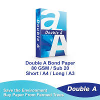 Double A Bond Paper A3 80GSM 500 Sheets FREE Pen shape highlighter