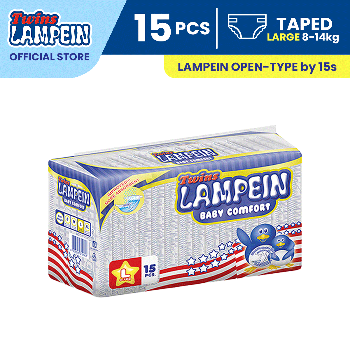 Twins Lampein Large 15s
