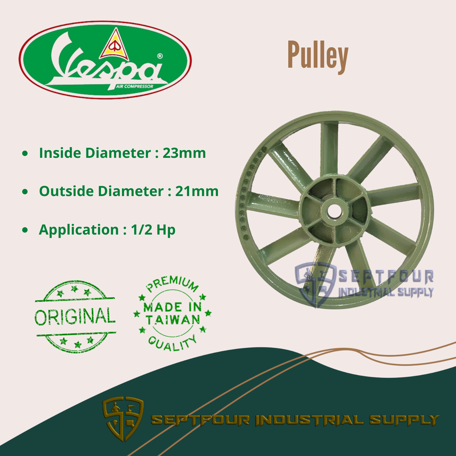 Air compressor pulley best sale