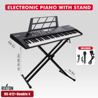 Rixton 61 Key Charging Multifunctional Professional Electronic Piano For Beginners Adults And Children (RX-612 Piano Keyboard)