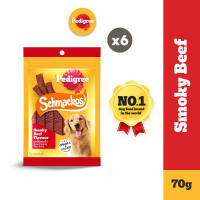 PEDIGREE Schmackos STRAP Meat Jerky Dog Treats Smoky Beef Flavor 70g
