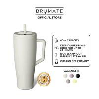 BrüMate ERA Leakproof Insulated Tumbler 40oz (Non-Spill Cold Straw Flask)