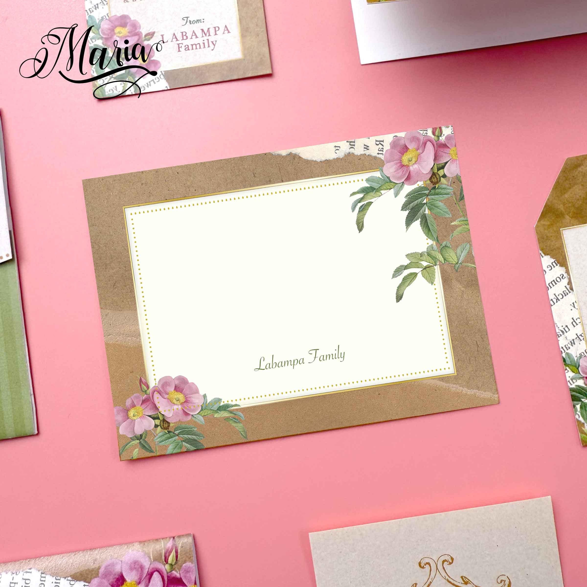 16 pcs or 32 pcs Personalized Holiday Note Cards Gift Tags Gift Cards