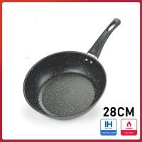 HomeAce Non-stick Pan 20cm/24cm/28cm Kitchen Iron Frying Pan Multi Roaster Stove For Home Cookware Cooking