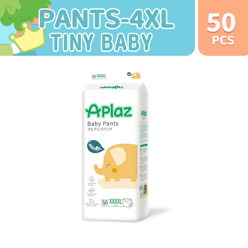 Tiny Baby Diapers Korean Diaper Pants XXXXL 50pcs Pull-up