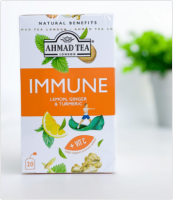 AHMAD TEA NATURAL BENEFITS IMMUNE HE ALU 20 teabags