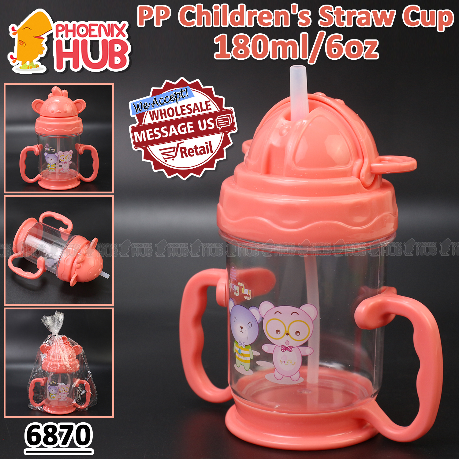 Phoenix Hub 8160 9oz Baby Water Feeding Bottle Sports Bottle Baby Bottle 260ml