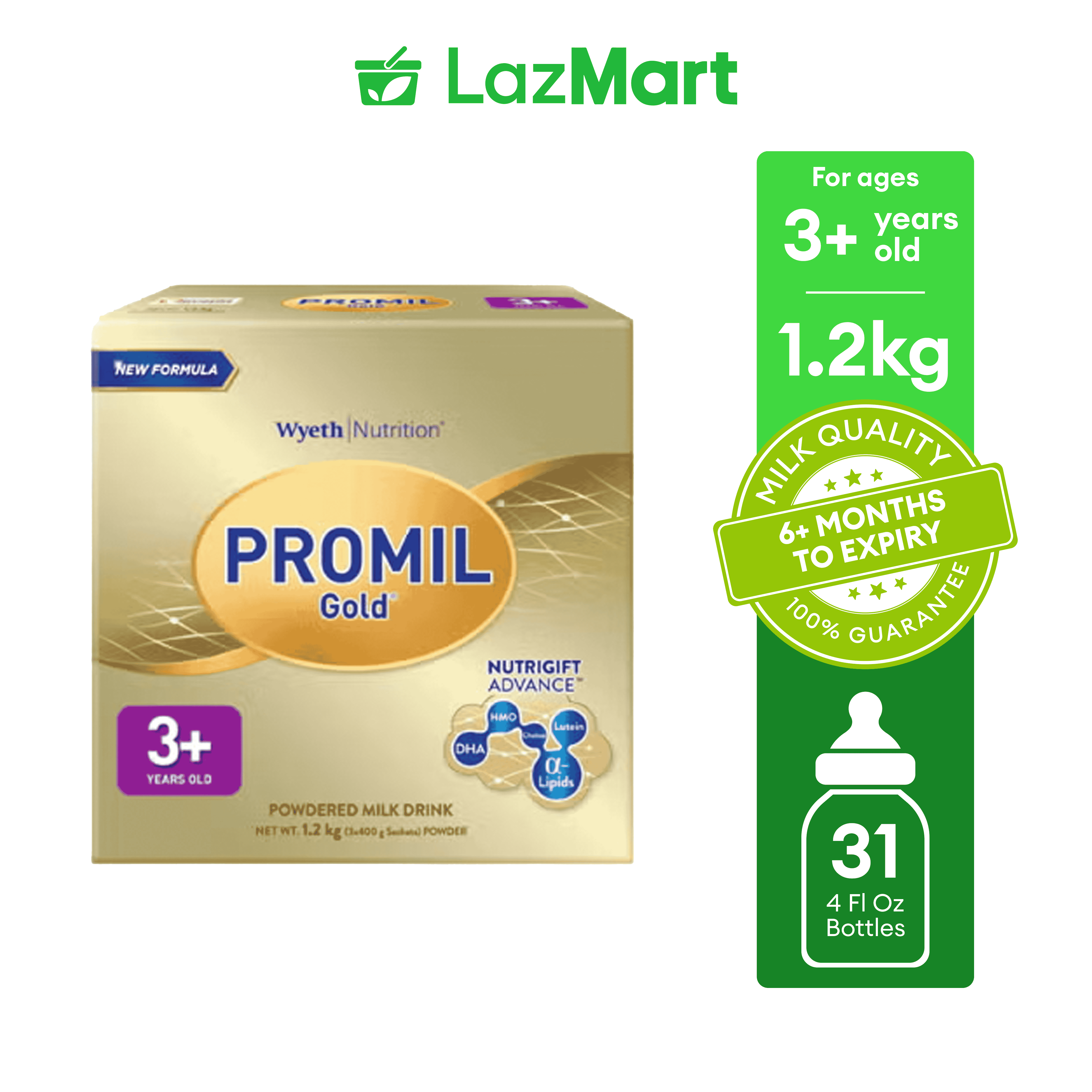 PROMIL GOLD Powdered Milk Drink for 3+ Years Old Bag in Box 1.2kg