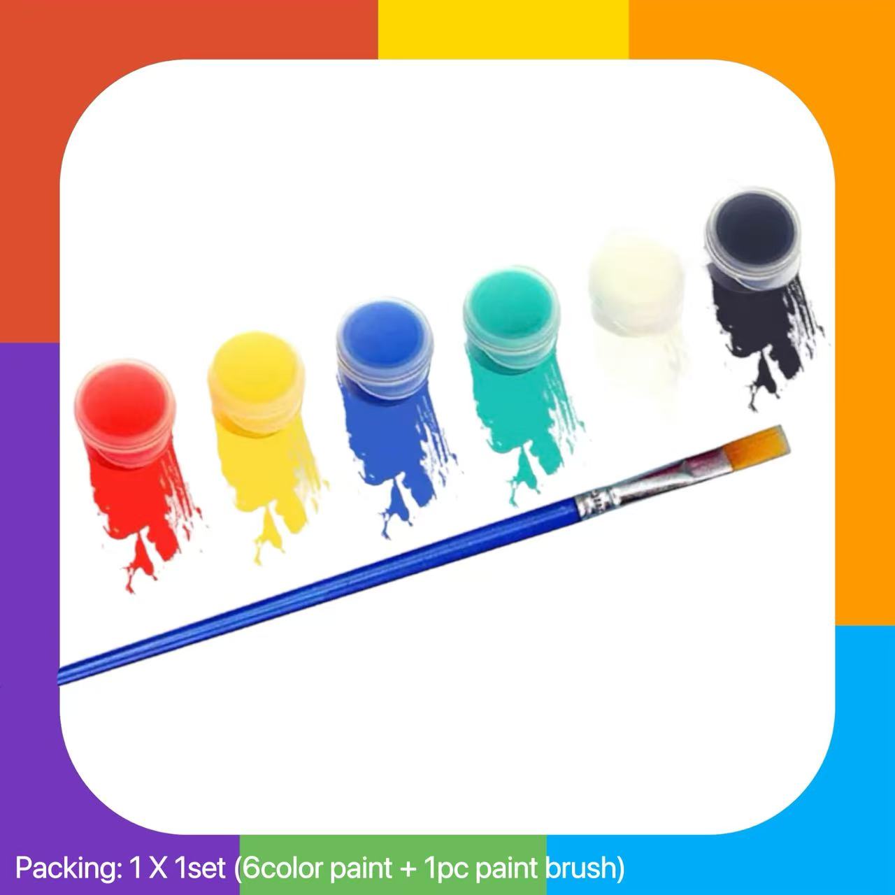 12 colors watercolor paint for kids Poster Paint set acrylic DIY Wall Drawing PaintingWith palette