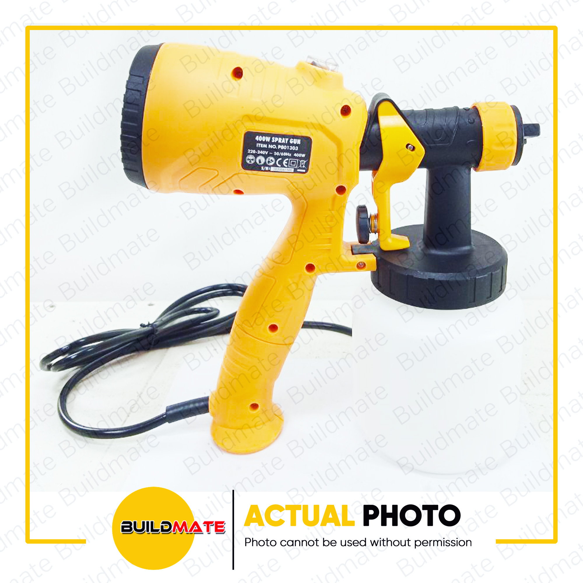 HOTECHE Electric Paint Spray Gun 400W 800ml P801303 Paintzoom Paint