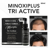 Minoxiplus TriActive 60ml Hair Grower Serum with Finasteride | DHT Blocker for Men | Alopecia Treatment Booster | Hair Loss Repair Solution | Thick Long Dense Hair Fast