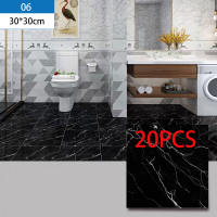 LUVHOME Self-Adhesive Vinyl Tiles PVC Floor Stickers Flooring Waterproof Anti-Fouling Vinyl Flooring Room Marble Sticker