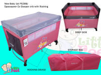 NEW Baby 1st P529BJ Spacesaver and Co Sleeper Crib With Rocking