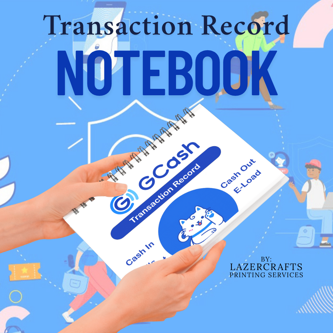 Transaction Record Notebook A5 GCash Transaction Log Book