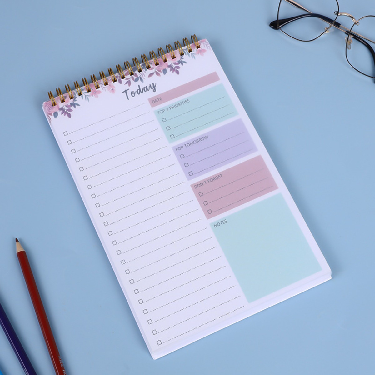 A5 Weekly Planner Notebook Flip-Up Notepad Life Record Notebook Work Clock-in Time Planner Notebook