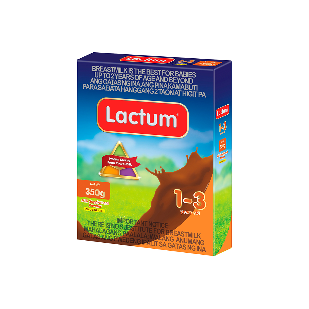 Lactum for 1-3 Years Old Chocolate 350g Milk Supplement Powder