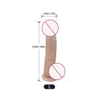 Lemezee Waterproof 5.5 inch silica gel Manual Flesh Realistic Soft dildo Adult Sex toys for women products