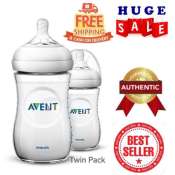 Philips AVENT Natural 260ml 9oz 2pack Feeding Bottles