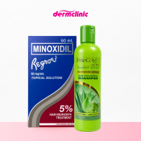 Regroe Minoxidil 5% 60ml & Pregroe Shampoo 250ml (Bundle)