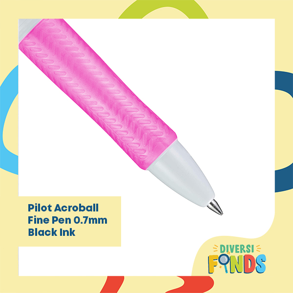 Pilot Acroball Pen Fine 0.5 and Extra Fine 0.7 in Black Blue Red Green Purple Color