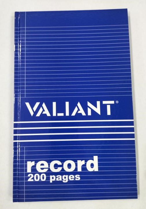 Valiant Record Books Regular Size 150 pages/ 200 pages/ 300 pages/ 500 pages