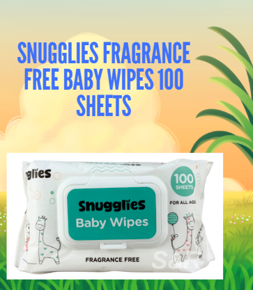 Snugglies Fragrance Free Baby Wipes 100 sheets